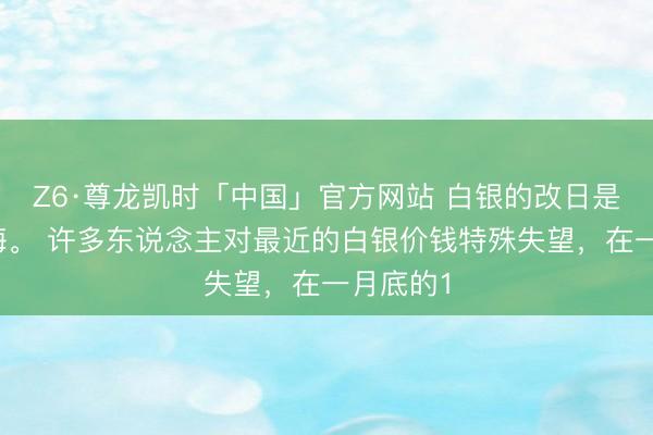 Z6·尊龙凯时「中国」官方网站 白银的改日是星辰大海。 许多东说念主对最近的白银价钱特殊失望，在一月底的1