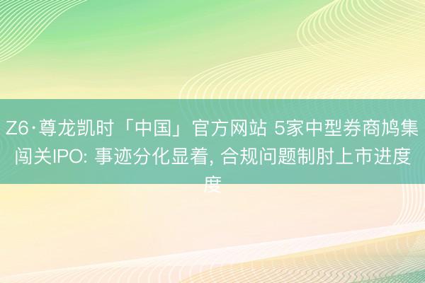 Z6·尊龙凯时「中国」官方网站 5家中型券商鸠集闯关IPO: 事迹分化显着, 合规问题制肘上市进度