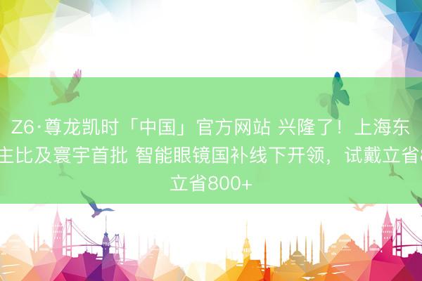 Z6·尊龙凯时「中国」官方网站 兴隆了！上海东说念主比及寰宇首批 智能眼镜国补线下开领，试戴立省800+