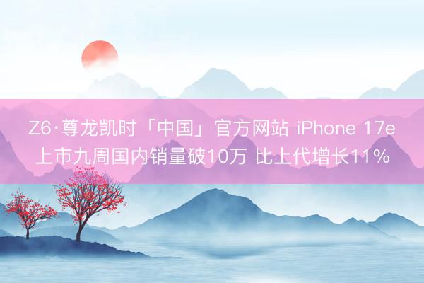 Z6·尊龙凯时「中国」官方网站 iPhone 17e上市九周国内销量破10万 比上代增长11%