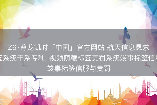 Z6·尊龙凯时「中国」官方网站 航天信息恳求视频标签系统干系专利， 视频荫藏标签责罚系统竣事标签信服与责罚