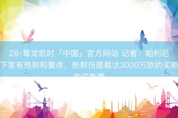 Z6·尊龙凯时「中国」官方网站 记者：帕利尼亚下家有热刺和葡体，热刺但愿裁汰3000万欧的买断费