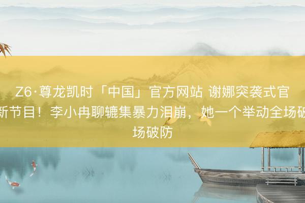 Z6·尊龙凯时「中国」官方网站 谢娜突袭式官宣新节目！李小冉聊辘集暴力泪崩，她一个举动全场破防