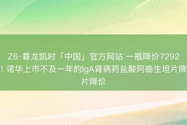 Z6·尊龙凯时「中国」官方网站 一瓶降价7292元! 诺华上市不及一年的IgA肾病药盐酸阿曲生坦片降价